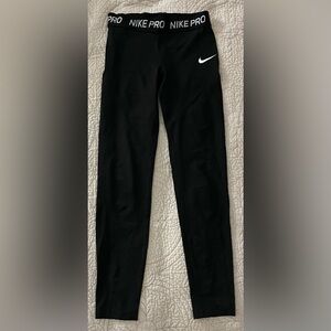 Nike pro leggings, Nike, M, Black